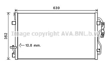PRASCO BW5477 Condenser, air conditioning